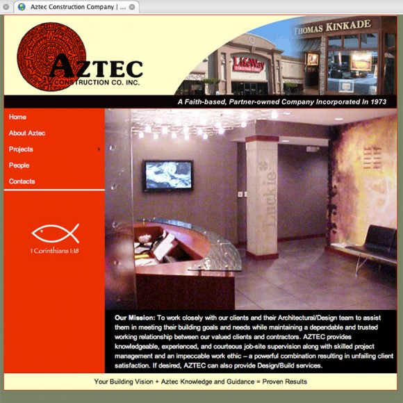 New Website: Aztec Construction Company