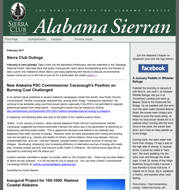 Sierra Club Newsletter for Christmas!