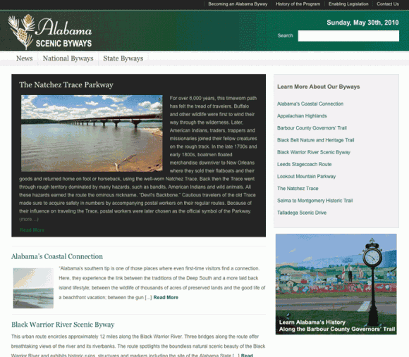 A New Website For Alabama Byways