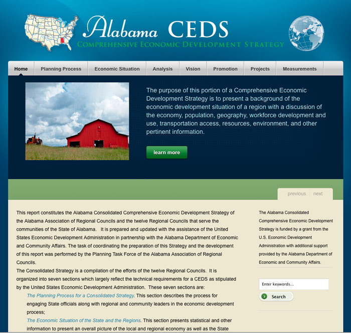 The CEDS website for the AARC