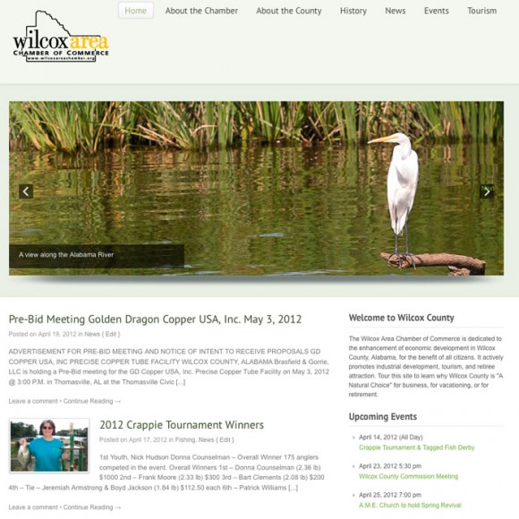 Wilcox County Chamber Website
