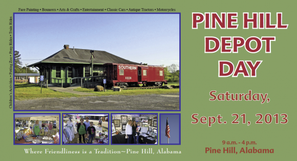 Pine Hill Depot Day Postcard