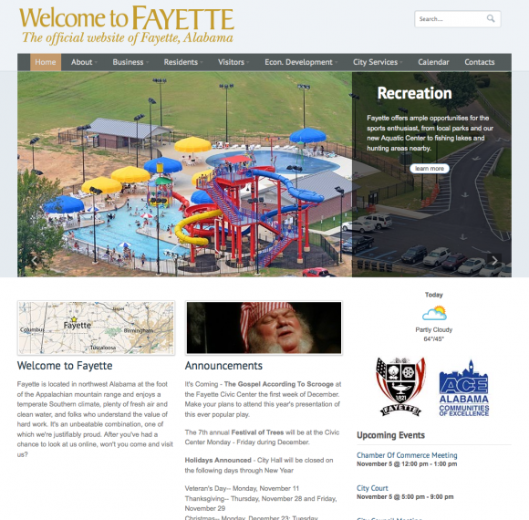 City of Fayette Website
