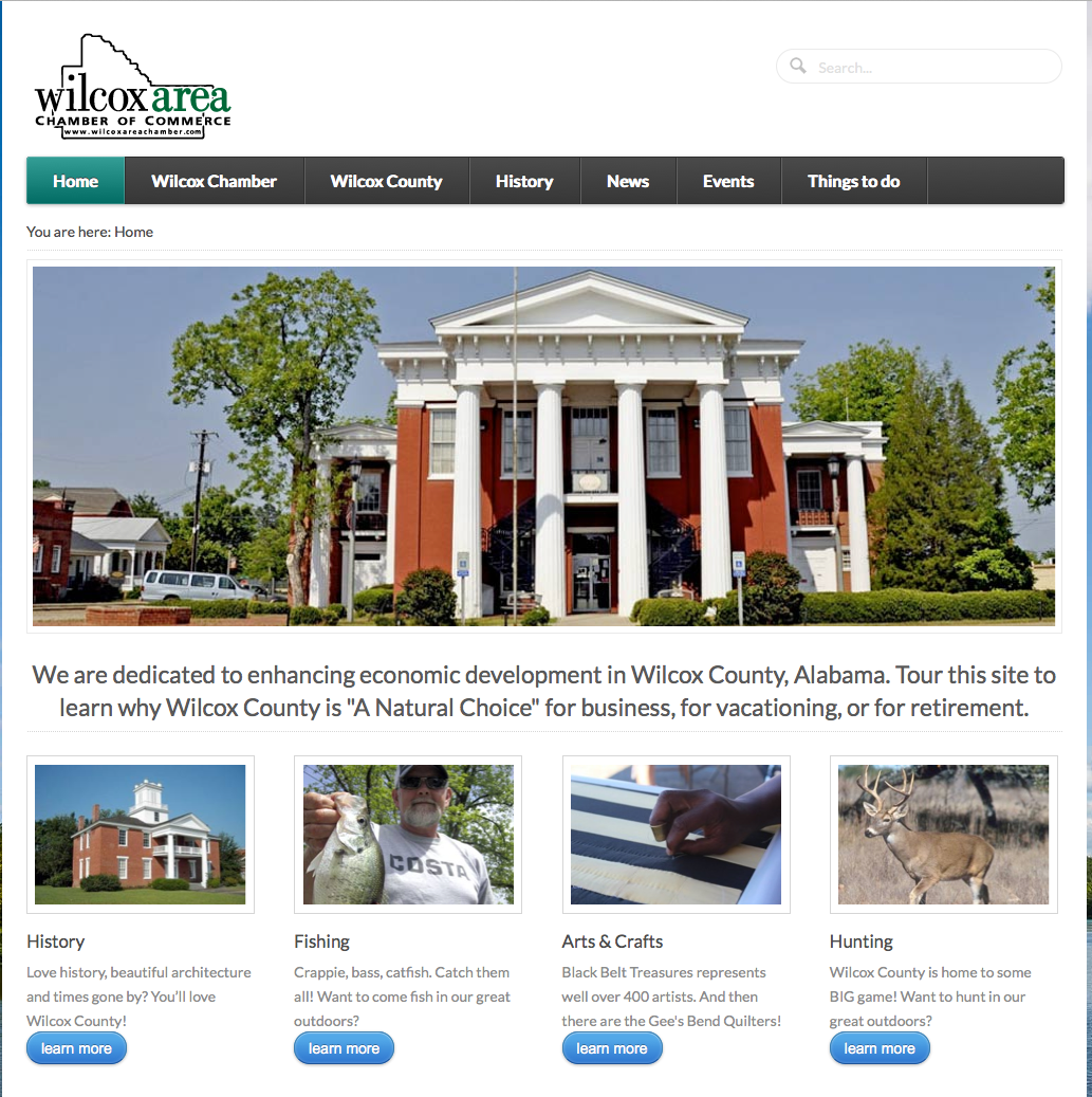 Wilcox County, Alabama Chamber Website